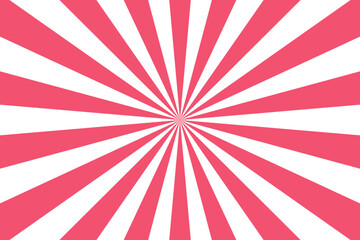 Retro background with rays or stripes in the center. Sunburst or solar burst retro background. Starburst abstract background. Vector illustration - obrazy, fototapety, plakaty