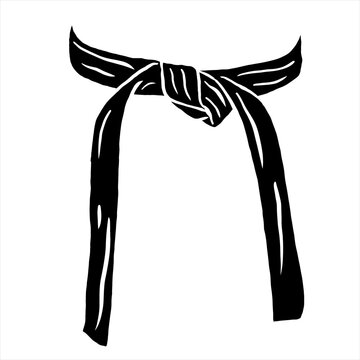 black belt logo vector karate taekwondo jiujitsu judo	