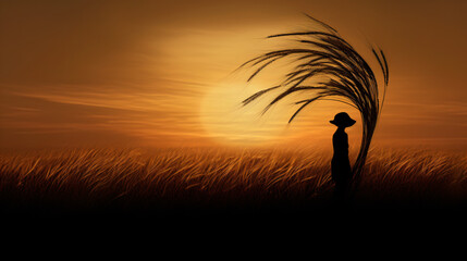 Wheat Stalk silhouette