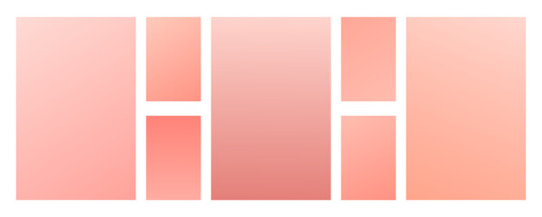 Peach fuzz soft gradient. Simple gradient background set