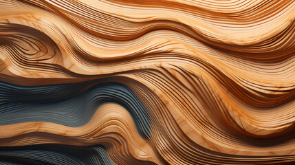  cryptoermd A 3d image of wood with waves and wave