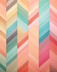 Multicolored texture herringbone parquet background with vibrant and geometric pattern