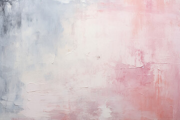 Abstract background with textured gradient soft pastel pink and grey with distressed paint strokes - obrazy, fototapety, plakaty