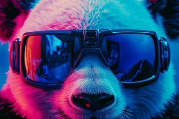 Poster a panda wearing glasses © ayam