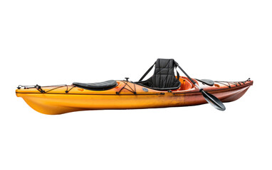 Small Boat for Kayaking Isolated on Transparent Background PNG.