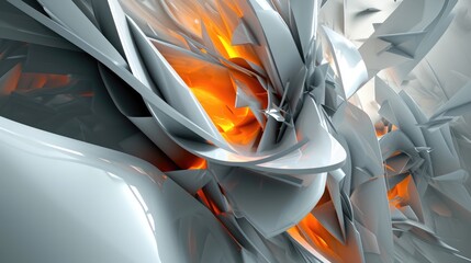 3d abstract web banner background render wallpaper ai generated