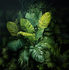 The Jungle Oasis: A Photo of a Lush Green Plant Paradise
