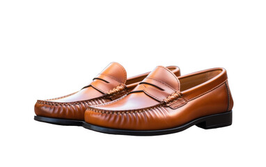 Penny Keeper Loafers Isolated on Transparent Background PNG.