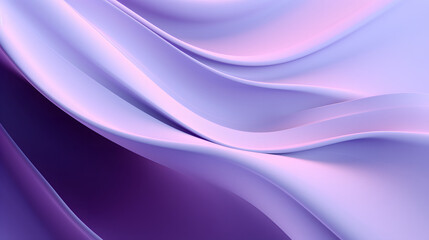 Fototapeta premium A seamless abstract soft purple texture background featuring elegant swirling curves in a wave pattern, set against a bright purple material background.