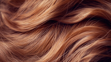 Fototapeta premium Waves of rich golden hair close-up.