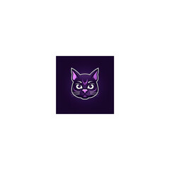 cat mascot logo icon