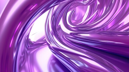 3d render purple pink liquid mercury metallic ai generated