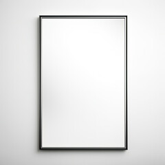 White Wall With Black Frame - Simple, Clean, Modern Home Decor