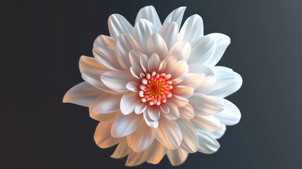 3d render beautiful flower background wallpaper banner ai generated