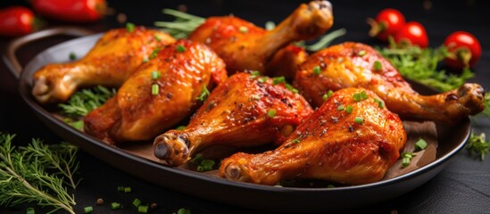 Bulk quantities of chicken drumsticks available. - obrazy, fototapety, plakaty