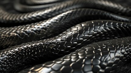 Snake skin texture background closeup ai generated