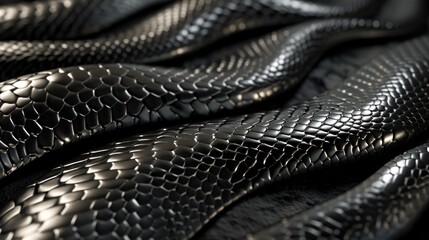 Snake skin texture background closeup ai generated