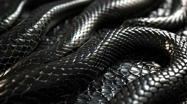 Snake skin texture background closeup ai generated