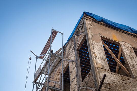 Restoration works carried out in the historical building