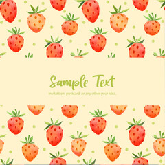 CG Illustration with Strawberries.