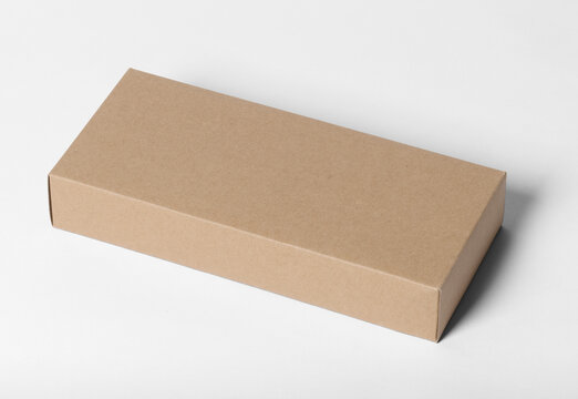 Minimal logo mockup on box