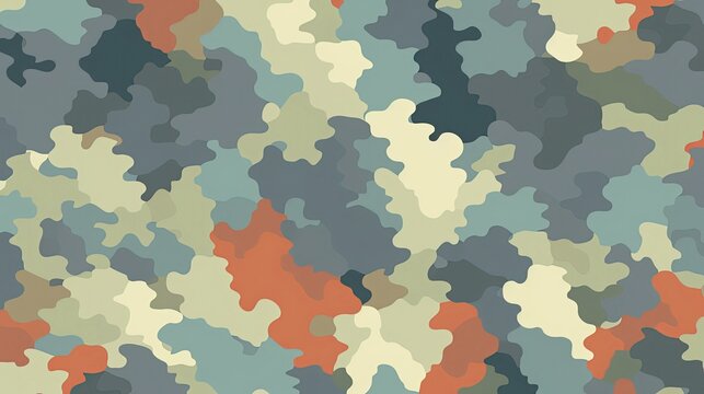 Layered camouflage pattern halftone 