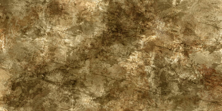 Wall painting. Decorative wall surface. Stained and distressed surface. Grunge wall art.
