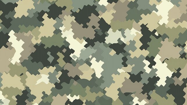 Layered camouflage pattern halftone 