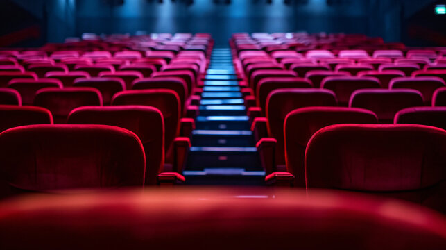 Cinema auditorium with chairs