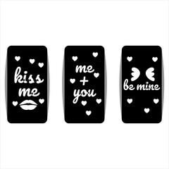 Happy Valentine's Day big sale card with red realistic banner heart on a red pink background. Vector illustration EPS 10