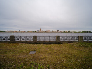 panorama view of city of Riga in Latvia