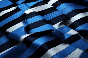 estonian independence day greeting card in elegant blue, black, and white color scheme