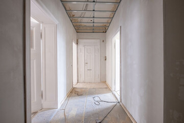 Home renovation, Corridor during refurbishment