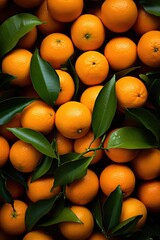 An array of oranges