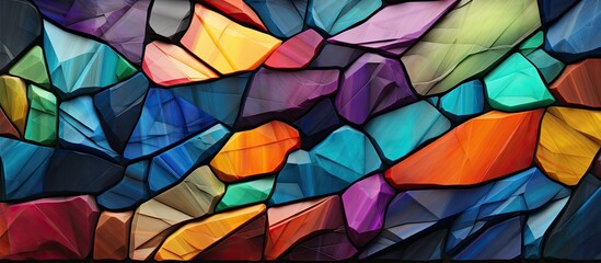 long rectangular shaped stone texture rainbow colors