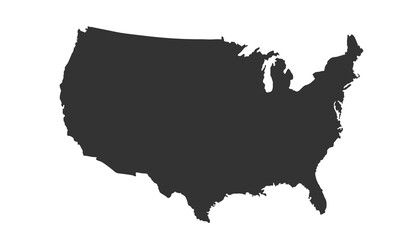 dark color vector illustration of United States map design template. American flag vector illustration.