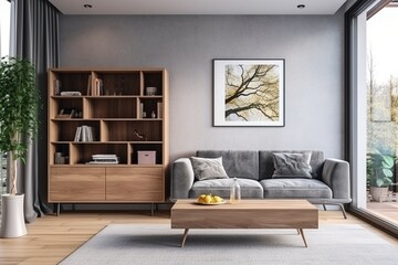 Modern living room interior design,