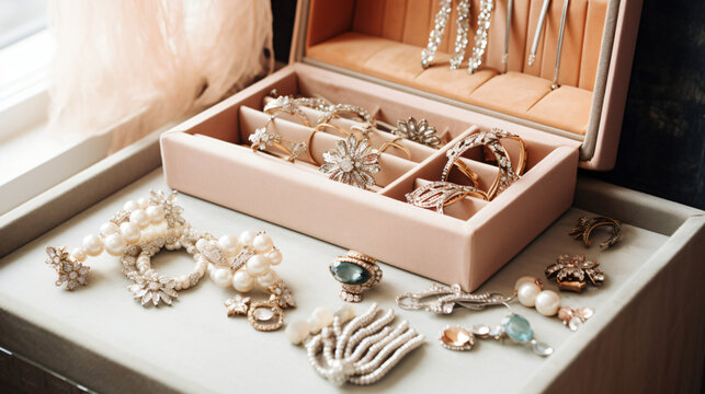 Jwellery Organizer with stylish jewelry