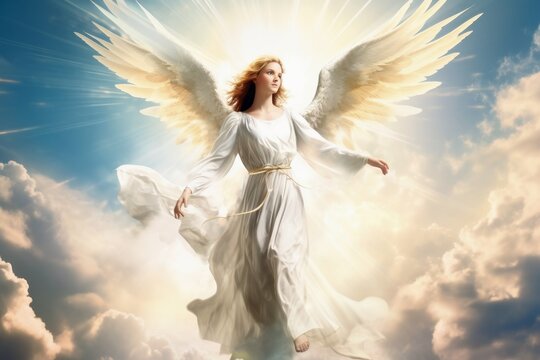 A beautiful female angel from heavens.