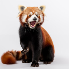 red panda screaming