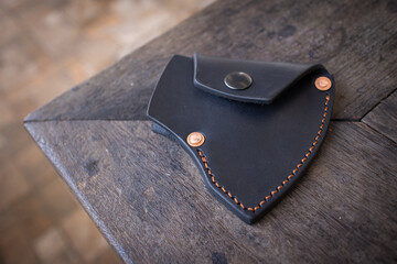 knife leather sheath black colure