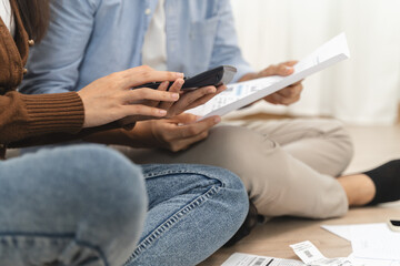 couple relationship therapy with a counselor. Close Up hands of the woman client during a conversation with psychologist to find problems and solution.