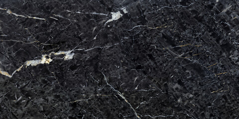 Marble background with black gold color and white veins