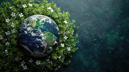 Earth day banner: embracing the importance of loving nature for a sustainable future, promoting environmental consciousness and celebrating the beauty of our planet through eco-friendly initiatives.