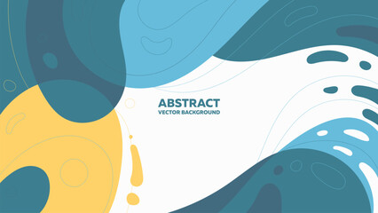 Obraz premium Splashes of colors. Abstract vector horizontal background