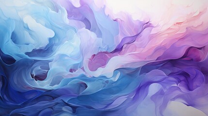 Impressionism, brush strokes of paint in blue and lilac tones. abstract background, backdrop, texture. - obrazy, fototapety, plakaty