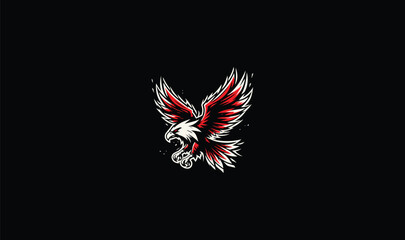 hawk flying logo, hawk design