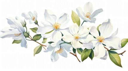 White flower jasmine flowers