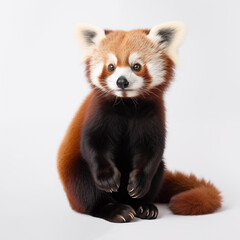 Red panda trying to stand up