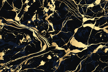 Black marble texture background with white curly veins. closeup surface granite stone texture for ceramic wall tile, flooring and kitchen design illustration